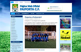 Web dedicada al equipo Paiporta Club de Futbol